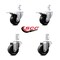 Service Caster 3 Inch Phenolic Wheel Swivel 7/8 Inch Square Stem Caster Total Lock Brakes, 2PK SCC-SQTTL20S314-PHS-78-2-S-2 - alternate 1